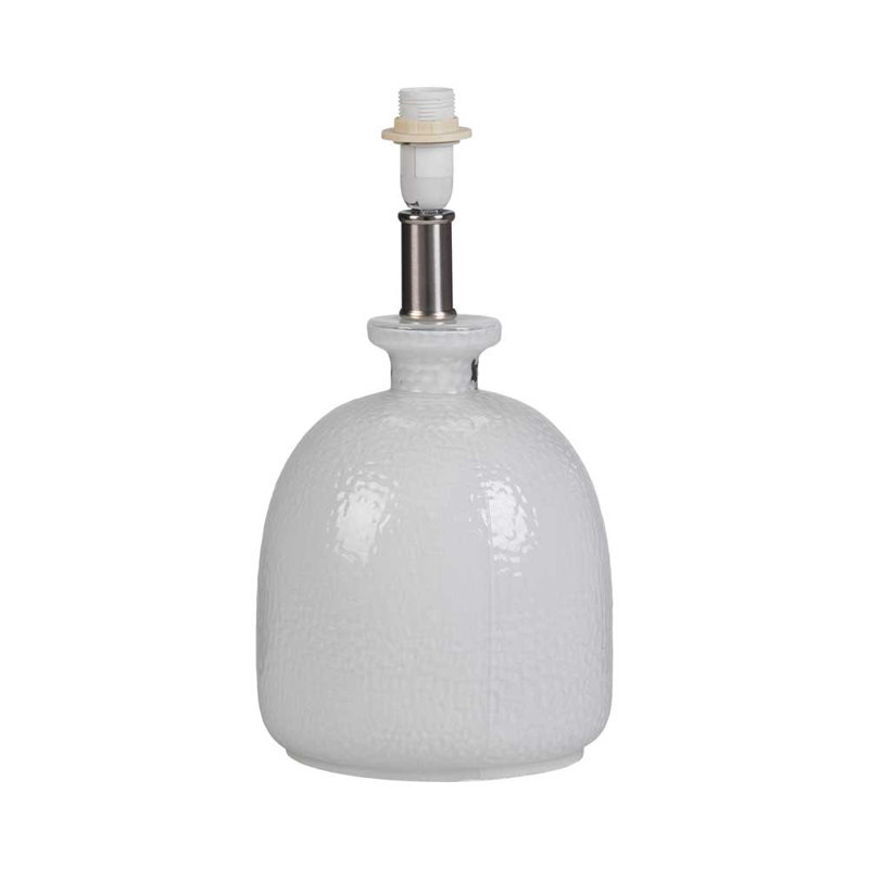 Arda Glass Lamp Base Lamp, White