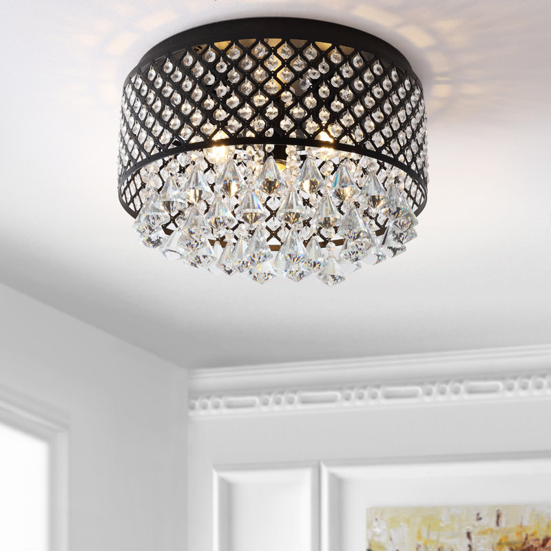 Tarvin Flush Mount, Black