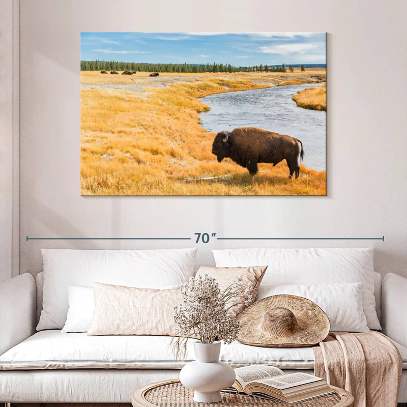 Brampt National Park Bison, 32" H x 48" W