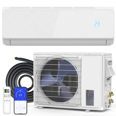 12000 Btu Mini Split Air Conditioner With Heat Pump Alexa  Google Home Compatible Remote Control