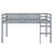 Sturdy Wooden Loft Bed with Ladder & Strong Slat Support-1663515509