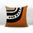 Orange brûlé / noir / blanc cassé