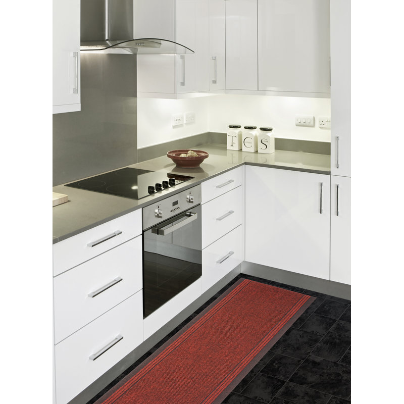Alvardo Striped 66cm X 183cm Area Rug