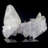 Calcite on Amethyst. Guanajuato, Mexico