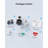 C298 4MP Dual-Lens Plug-in WiFi 360° PTZ Telephoto Outdoor Security Camera, 2-Way Talk