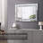 Davaunte Glass Framed Rectangle Wall Mirror Accent Decorative Mirror Crystal Diamond Horizontal and Vertical-1244161600