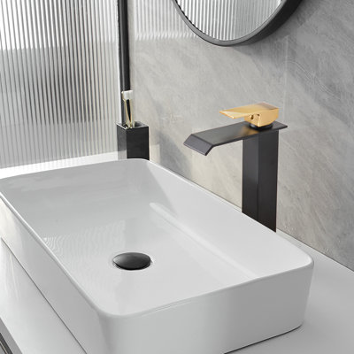 WIZ Waterfall Single Hole Single-Handle Bathroom Faucet
