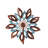 Prins 75"H Kinetic Metal Wind Spinner with Copper and Verdigris Leaves