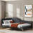 Upholstered Daybed With Headboard And Armrest-1372683363-1372683365