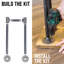 3/4 po Ensemble de pieds de banc robustes de style industriel en «U»
