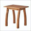 Table de bout d'extérieur en bois d'acacia Selma - Design à lattes