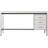 Computer Desk Home Office Laptop Left Right Set-up Storage Drawers 60"L Work Metal-1220360089