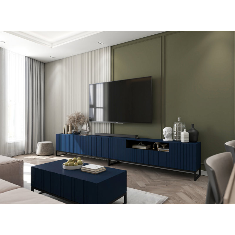 Grimstad TV Stand for TVs up to 65", Navy Blue