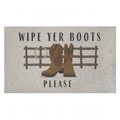 Tapis de porte d'extérieur Wipe Yer