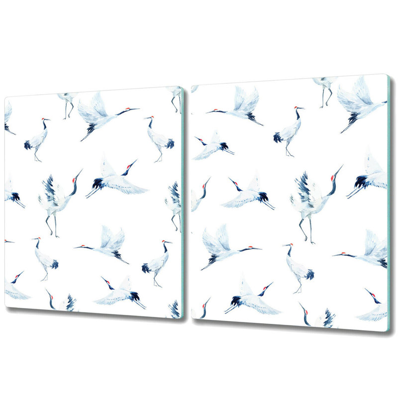 Newburg Irregular Birds Crane Chopping Board, 30cm L x 52cm W