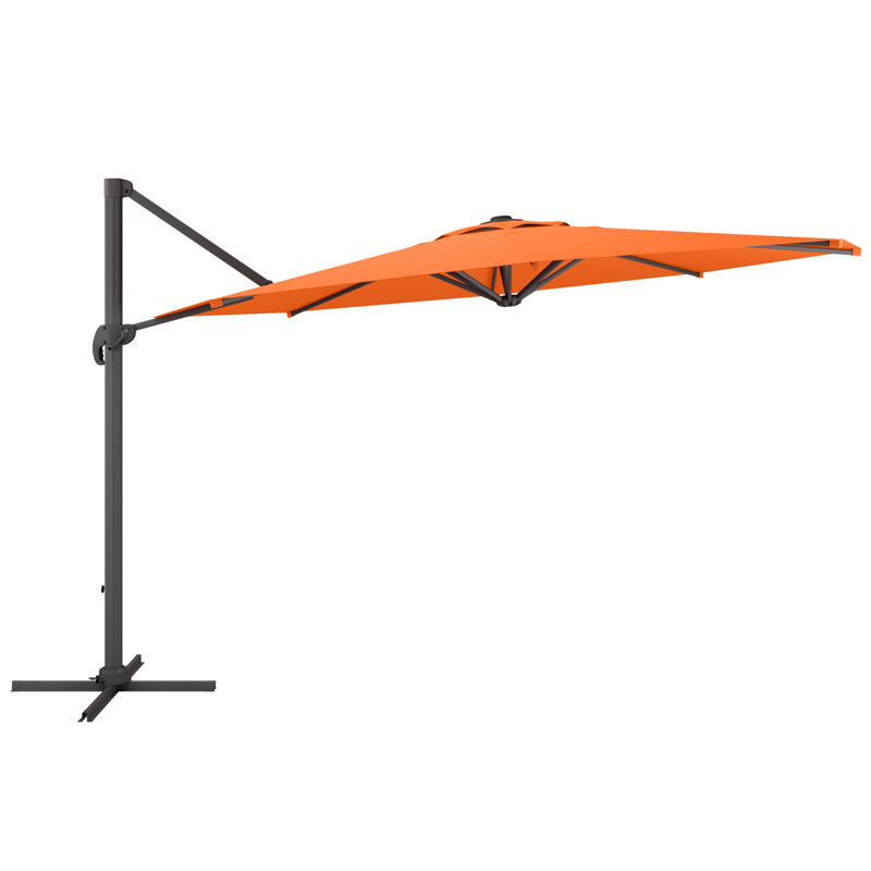 Parasol porte-à-faux octogonal de 11,3 pi Gribble, Orange