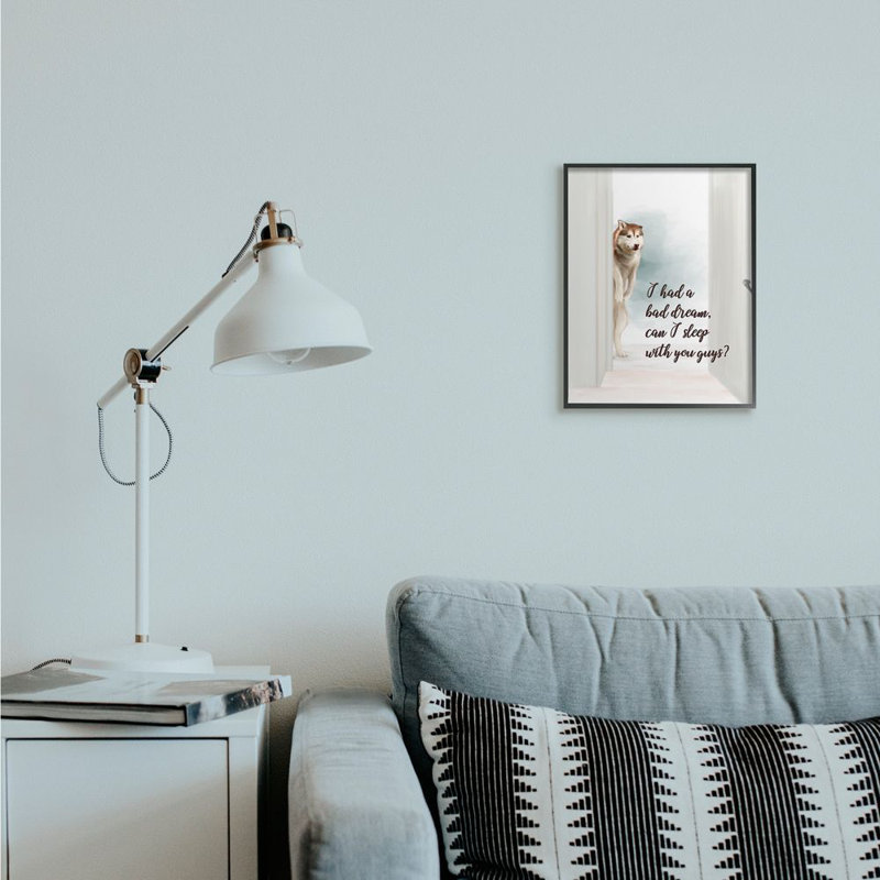 Impression d’art graphique, "Dog Nightmare Funny pet dogs" par Ziwei, H 14 po x l 11 po x P 1,5 po