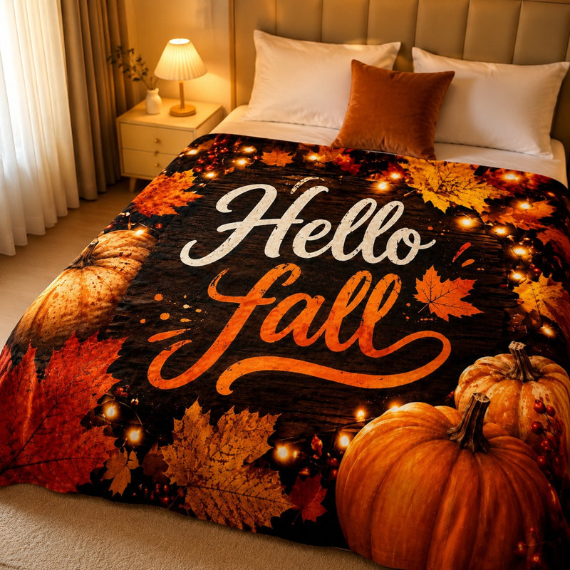 Jeté en peluche Cozy Autumn, Throw(W40"×50L")