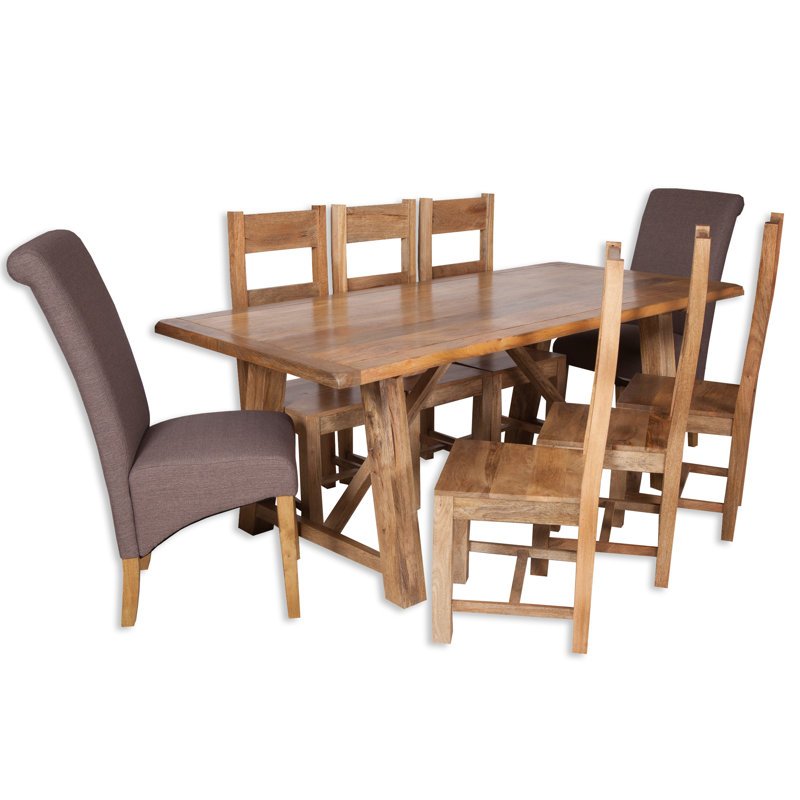 Amesbury Solid Wood Dining Table, H76 x L200 x W90cm