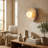 Alba Travertine Globe Wall Sconce
