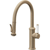 Davoli Kitchen Pull-Down Faucet with Squeeze Sprayer - Low Arc Spout