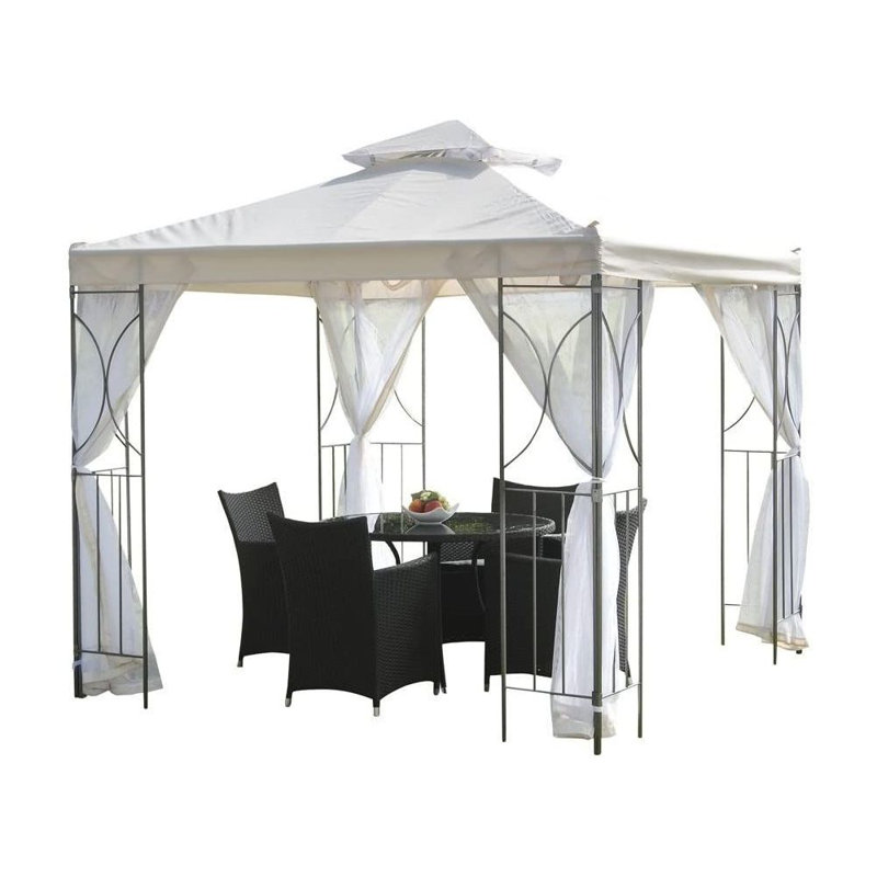 Carone 2.5m x 2.5m Gazebo, Cream