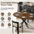 Retractable dining table, round dining table-682512024-682512027