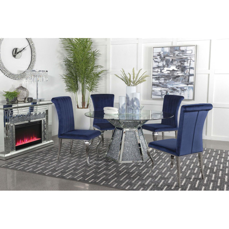 Ensemble repas pour 4 personnes Khrysta, Bleu