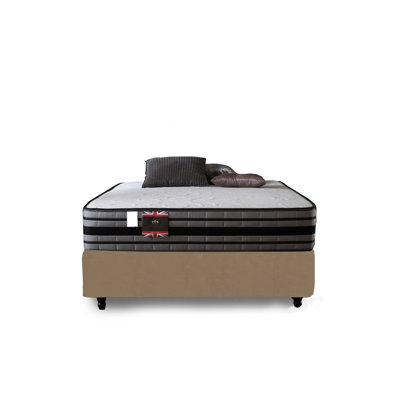 Aspelare Upholstered Divan Bed with Mattress