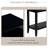 Modern 3-Drawer Console Table with Storage Shelf-1412550204