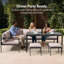 Aruba 7 - Person Patio Dining Set with Rectangular Table