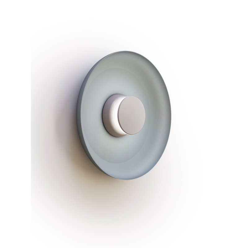 Totem Sconce Metal, 15" H x 15" W x 15" D, Gray