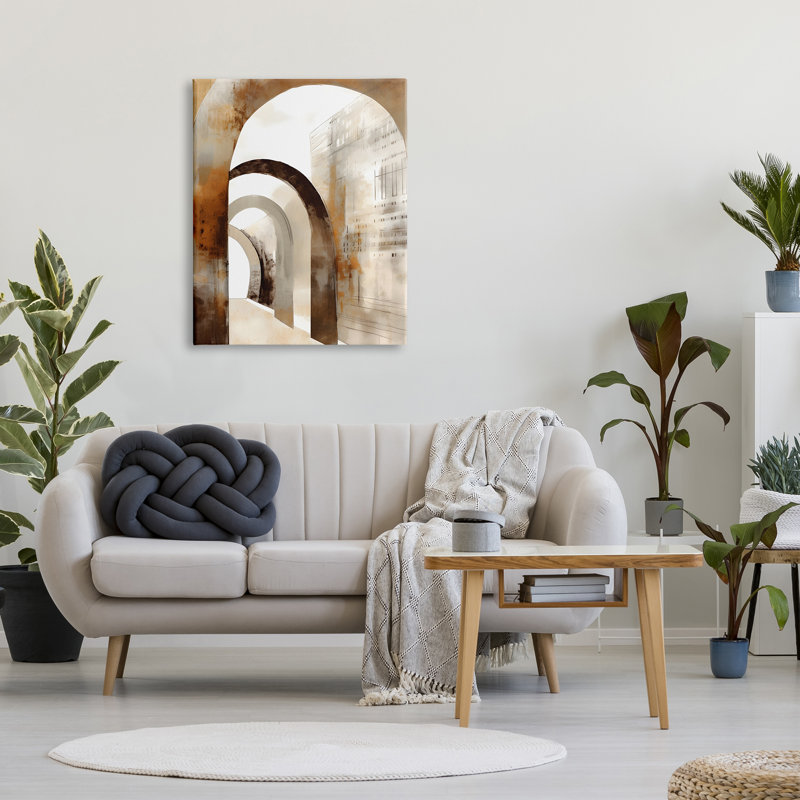«Rustic Arch Architecture», art mural sur toile par Petals Prints Design, H 40 po x l 30 po x P 1,5 po