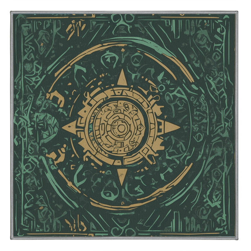 Path Of Light Rug, Square 6'