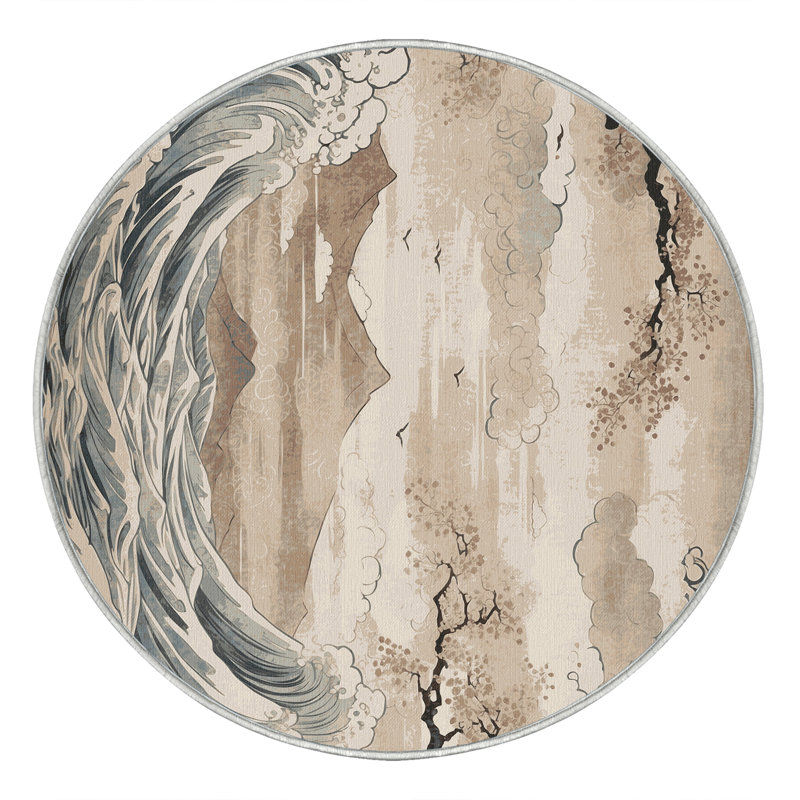 Crimson Mist Rug, Round 6'