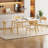 Gariepy 5-Piece Dining Set with Faux Wood Tabletop & Upholstered Chairs-114838507