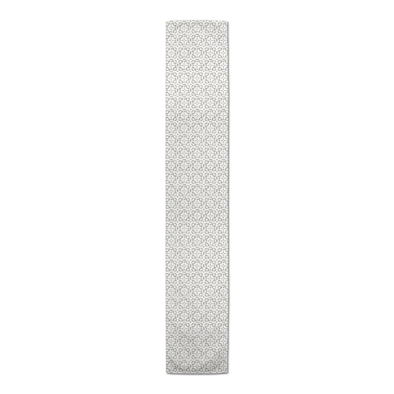 Caldara Dining Linens, 90" x 16", Light Gray