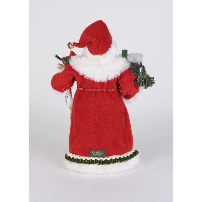 Lighted Evergreen Village Santa