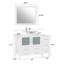  Ensemble de meuble-lavabo simple 48 "avec miroir-27042761