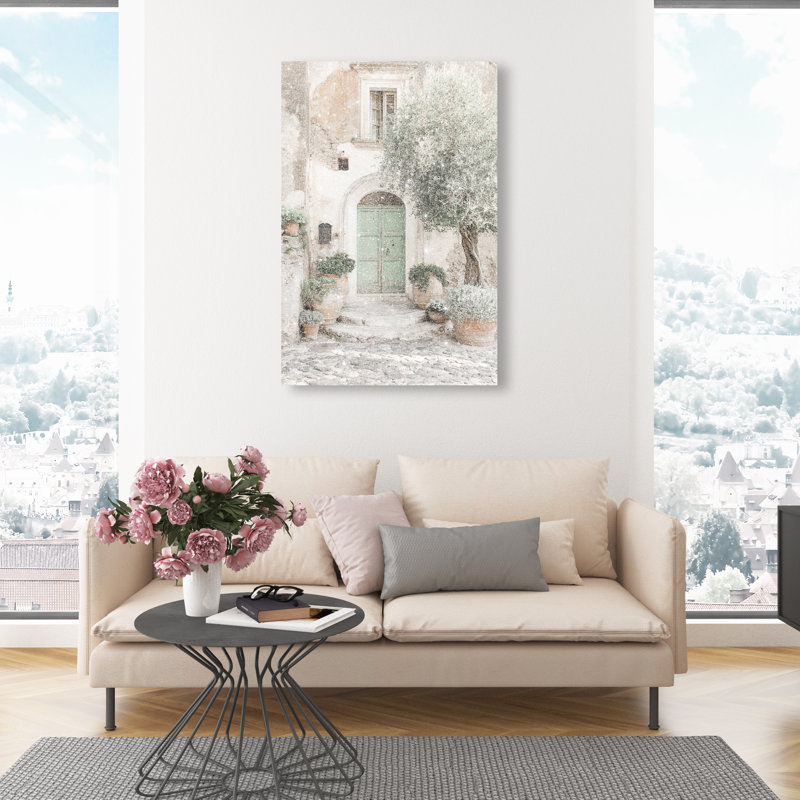 Mint Door I Canvas Architecture Print by Oliver Gal, Black Frame, 10 x 15, 10"H x 15"W, Gallery Wrapped