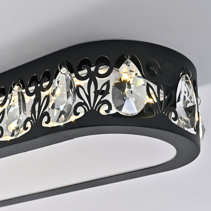 Tranae 1 - Light Crystal 47.24" Dimmable LED Flush Mount