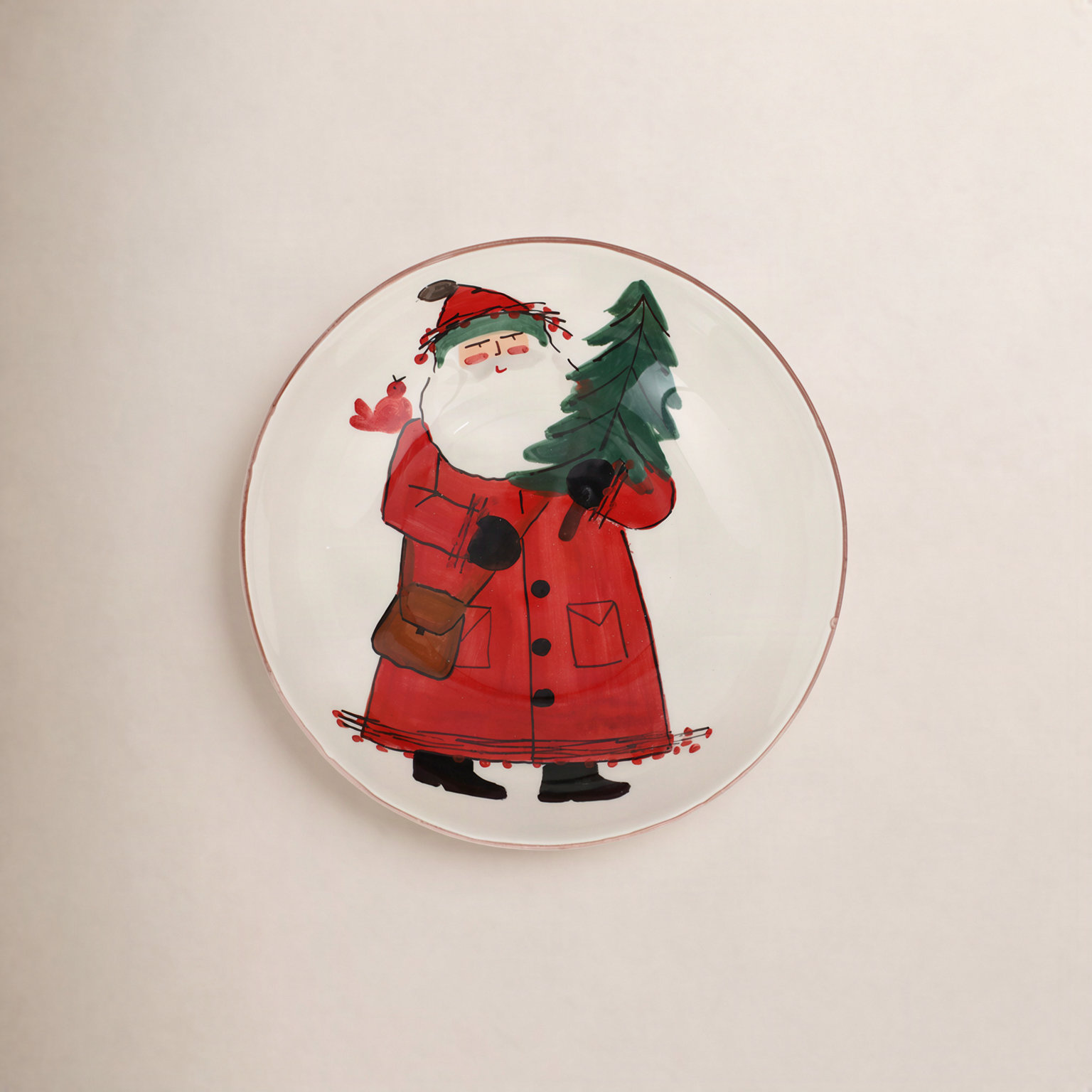 Old St. Nick Terra Bianca Serving Bowl