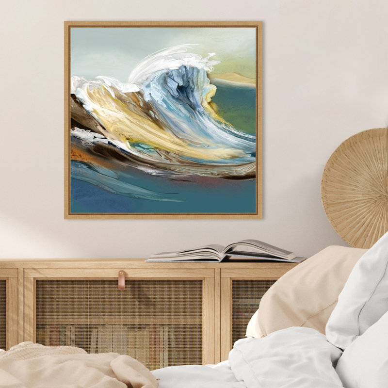 «Fantasy Sea» par Emma Peal, reproduction d'art sur toile encadrée, H 22 po x l 22 po
