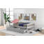 Lit plateforme simple avec deux tiroirs-1241034116