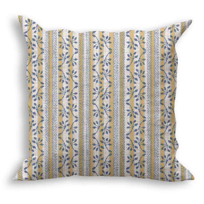 Floral Outdoor Reversible Throw Pillow, 26" x 26"