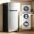 BANGSON 7.7 Cu.Ft, 2 Doors Apartment Size Fridge with Top Freezer-108687636