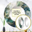 Plafker vert bleu marbré Dreamscape I - miroir décoratif géométrique, grand miroir mural rond vert, impression d'art en métal-351255309
