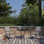 Chaise de patio empilable en aluminium