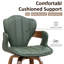 Tabouret de bar pivotant à 360 ° Hocking avec structure en bois-1640811723-1640811717