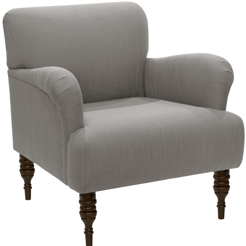 Allura Upholstered Armchair, Classic Grey Linen